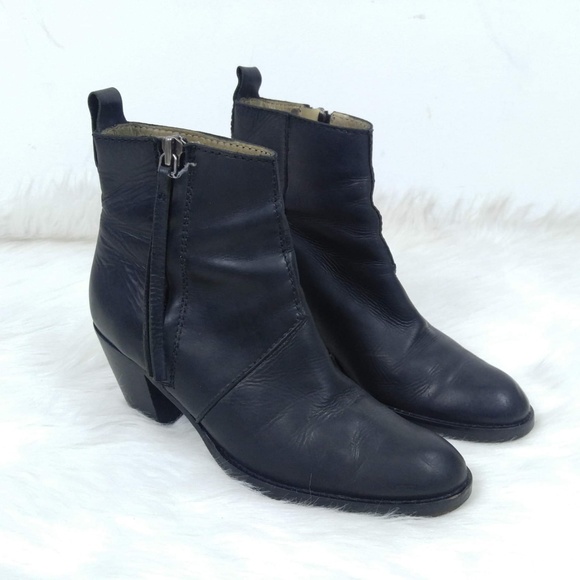 SOLD. Acne Studios | Pistol Leather Ankle Booties - Picture 2 of 6
